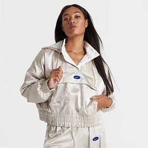 Nike Sportswear Circa 96 Oversized Woven Jacket BlueGreen Logo women Large